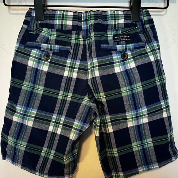 Janie and Jack Plaid Shorts Size 4 - Picture 2 of 4